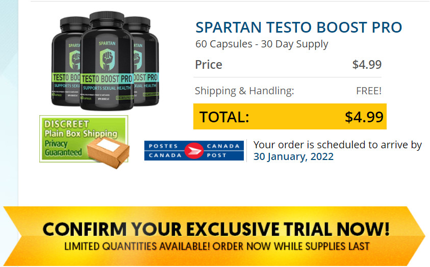 Spartan Testo Boost Pro Price